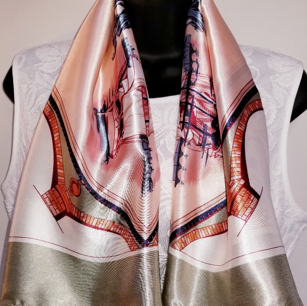 Scenic Scarf, Classic Nautical Motif